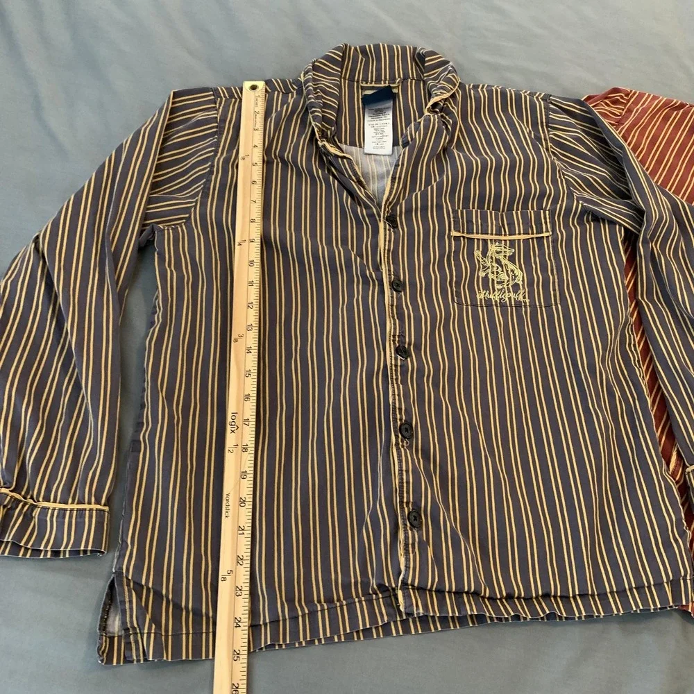 Pottery Barn Teen Pajama Tops Small Harry Potter Gryffindor Hufflepuff Lot‎ Of 2